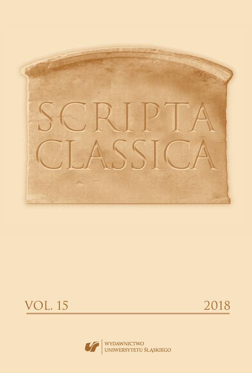 „Scripta Classica” 2018. Vol. 15