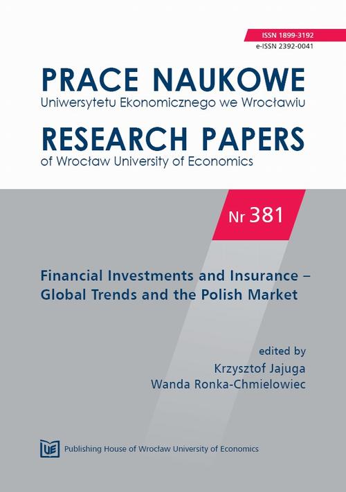 Financial Investments and Insurance – Global Trends and the Polish Market. PN 381