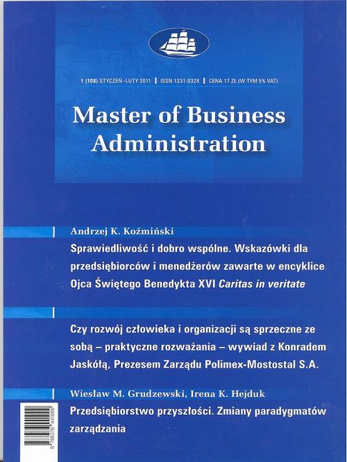 Master of Business Administration - 2011 - 1