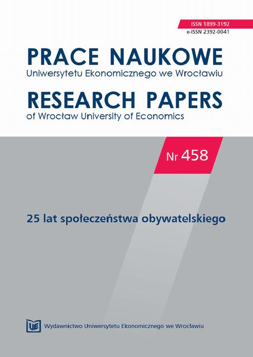 Prace Naukowe Uniwersytetu Ekonomicznego we Wrocławiu, nr 458
