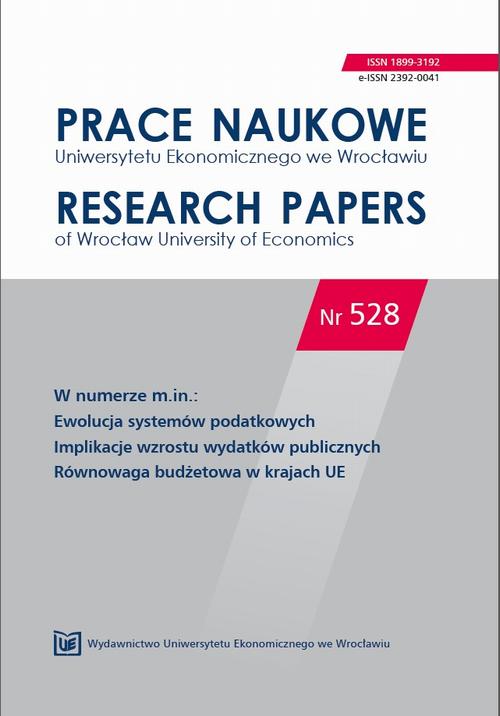 Prace Naukowe Uniwersytetu Ekonomicznego we Wrocławiu nr. 528. Ewolucja systemów podatkowych