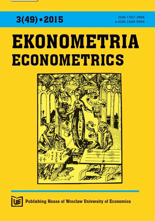 Ekonometria, nr 3(49) 2015