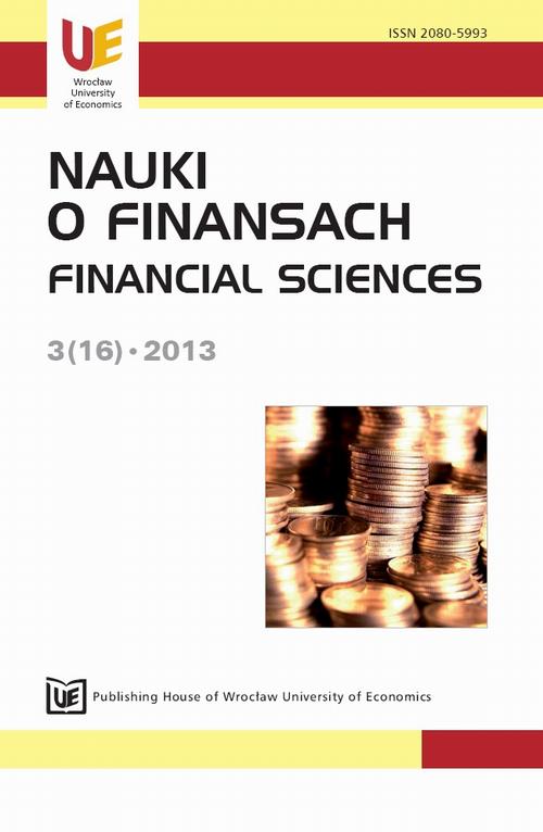 Nauki o Finansach 2013, nr 3(16)