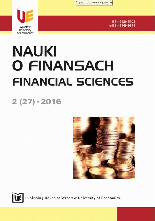 Nauki o Finansach 2016 2(27)