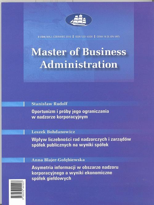 Master of Business Administration - 2010 - 3