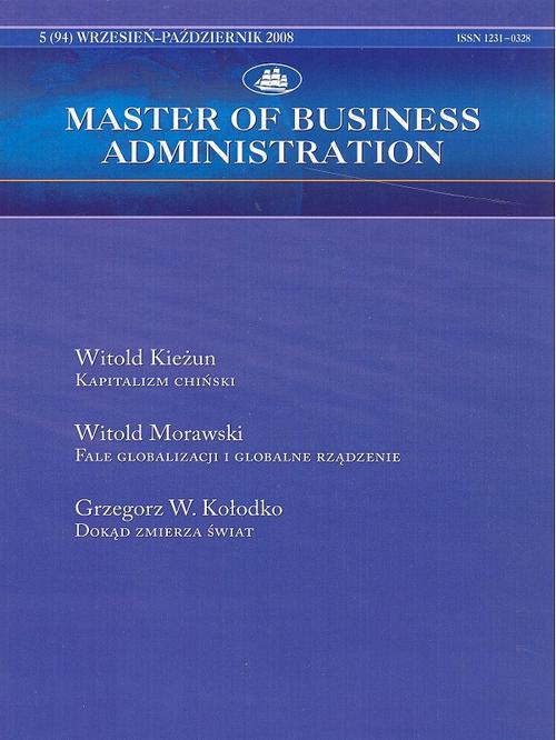 Master of Business Administration - 2008 - 5