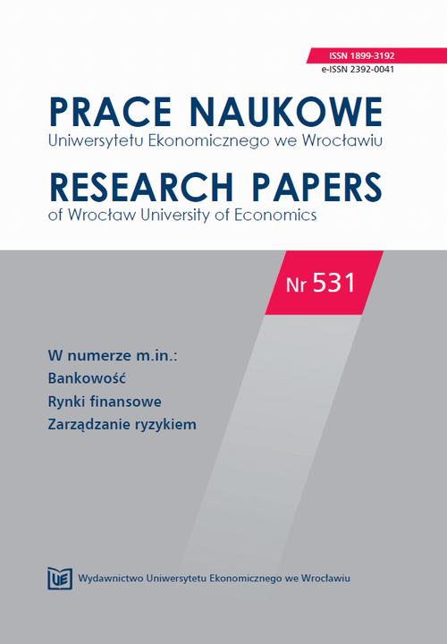 Prace Naukowe Uniwersytetu Ekonomicznego we Wrocławiu nr. 531. Bankowość.