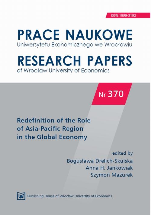 Redefinition of the Role of Asia-Pacific Region in the Global Economy. PN 370