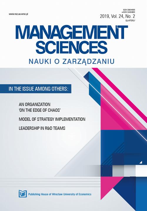 Nauki o Zarządzaniu. Management Sciences 2019 2(24)