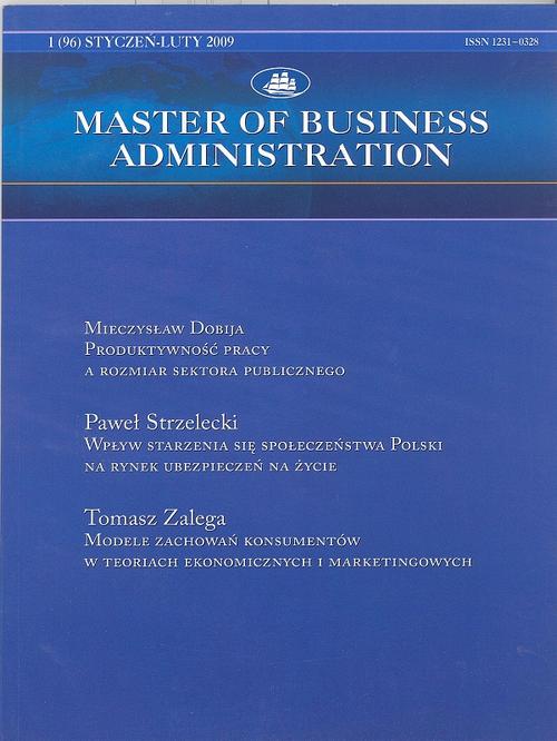 Master of Business Administration - 2009 - 1