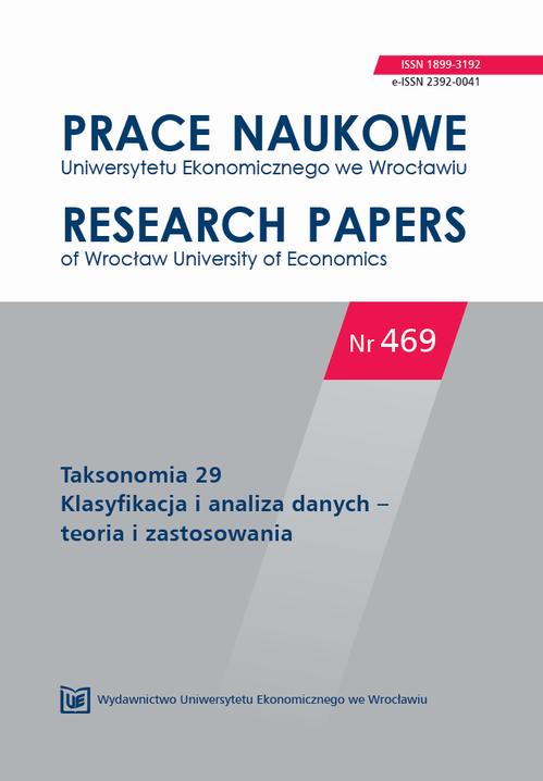 Prace Naukowe Uniwersytetu Ekonomicznego we Wrocławiu nr 469