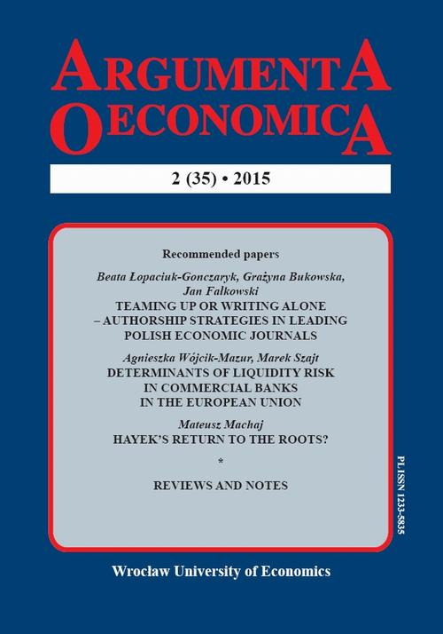 Argumenta Oeconomica, nr 2(35)