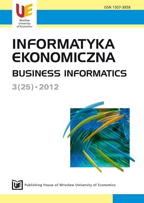 Informatyka Ekonomiczna 3(25)