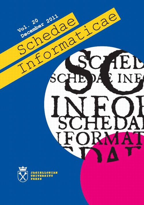 Schedae Informaticae vol. 20 December 2011