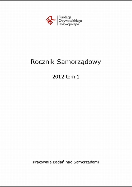 Rocznik Samorządowy 2012 tom 1