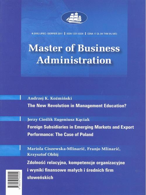 Master of Business Administration - 2011 - 4