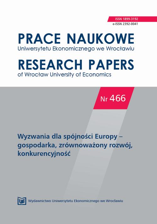 Prace Naukowe Uniwersytetu Ekonomicznego we Wrocławiu, nr 466