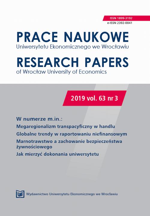 Prace Naukowe Uniwersytetu Ekonomicznego we Wrocławiu 63/3. Megaregionalizm transpacyficzny w handlu