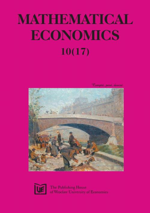 Mathematical Economics 10 (17) 2014