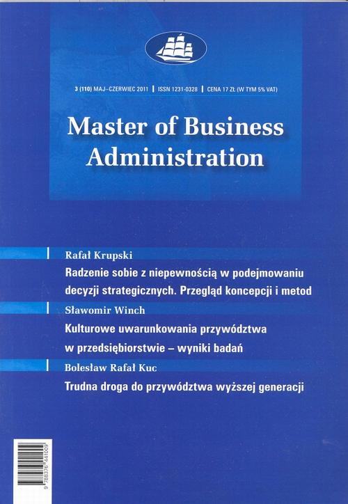 Master of Business Administration - 2011 - 3