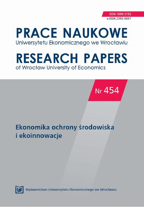 Prace Naukowe Uniwersytetu Ekonomicznego we Wrocławiu, nr 454