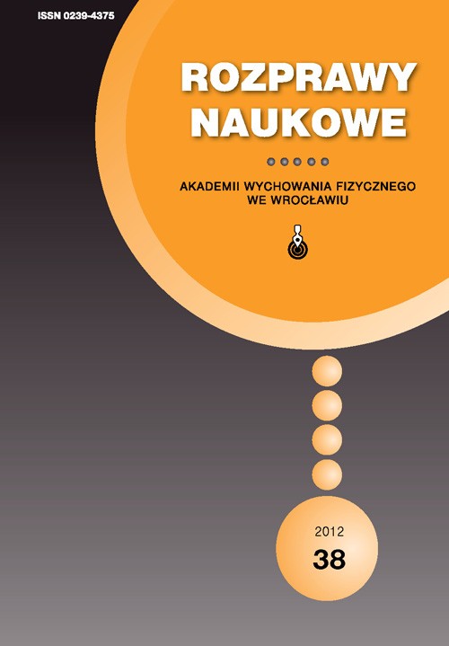 Rozprawy Naukowe Akademii Wychowania Fizycznego we Wrocławiu, 38