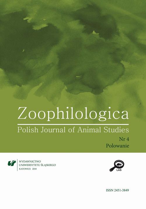 Zoophilologica. Polish Journal of Animal Studies 2018, nr 4: Polowanie