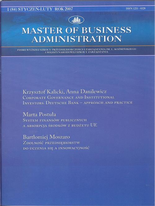 Master of Business Administration - 2007 - 1