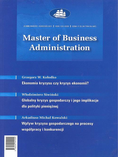 Master of Business Administration - 2011 - 2