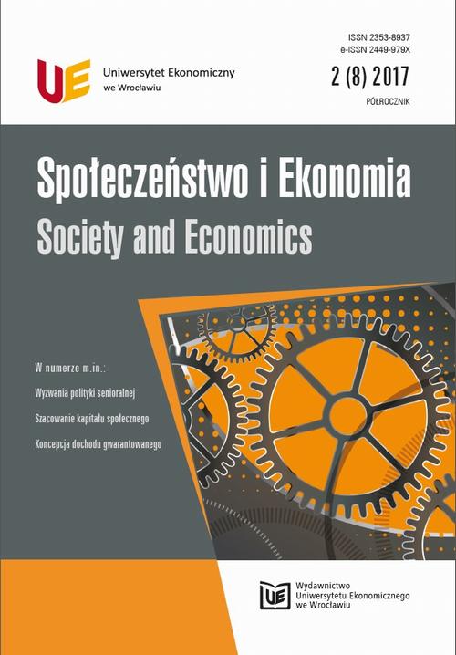 Społeczeństwo i Ekonomia 2(8) 2017