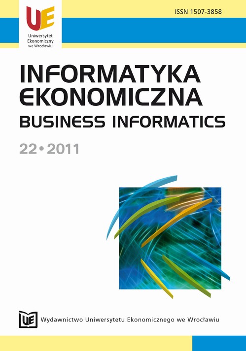 Informatyka Ekonomiczna 22 - 2011