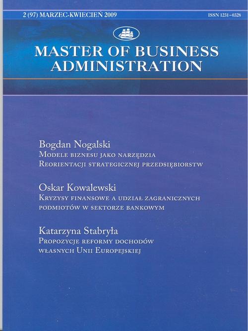 Master of Business Administration - 2009 - 2