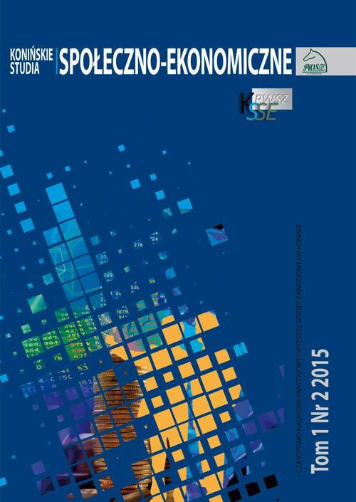 Konińskie Studia Społeczno-Ekonomiczne Tom 1 Nr 2 2015