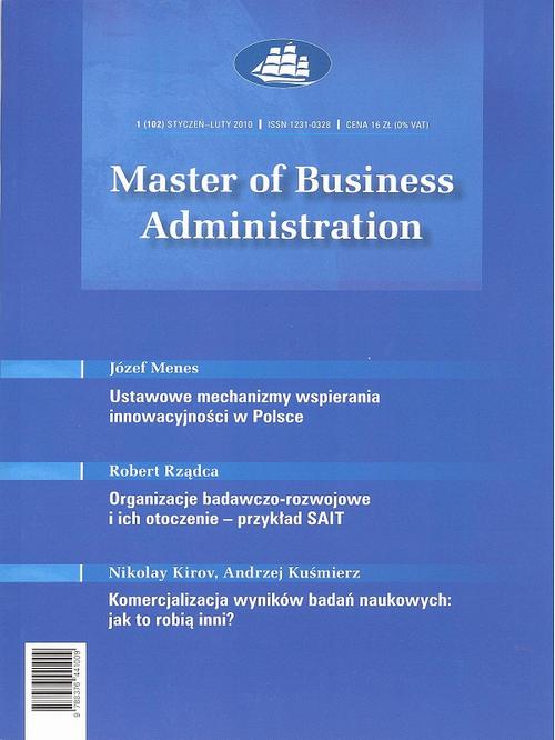 Master of Business Administration - 2010 - 1