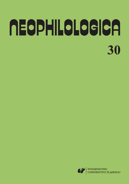 „Neophilologica” 2018. Vol. 30: Études sémantico-syntaxiques des langues romanes