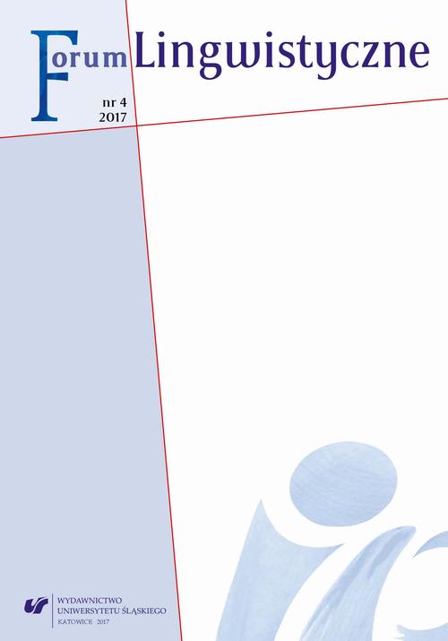Forum Lingwistyczne 2017, nr 4