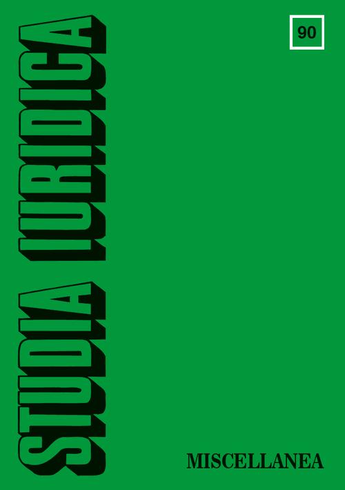 Studia Iuridica, nr 90