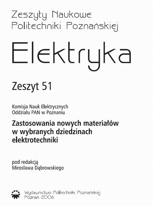 Elektryka. Zeszyty Naukowe Politechniki Poznańskiej, nr 51