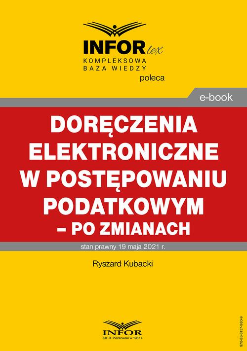 Doręczenia elektroniczne w postępowaniu podatkowym - po zmianach