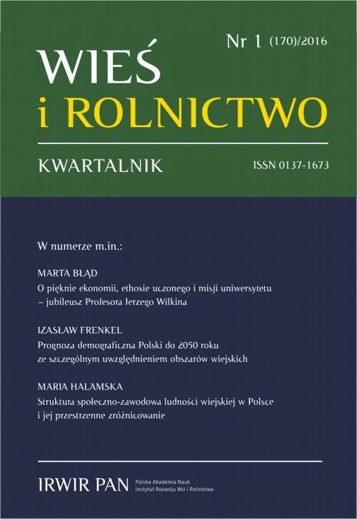 Wieś i Rolnictwo nr 1(170)/2016