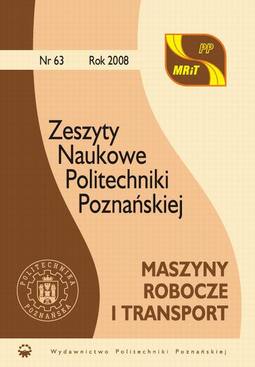 Maszyny Robocze i Transport 63/2008