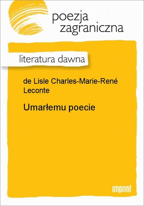 Umarłemu poecie