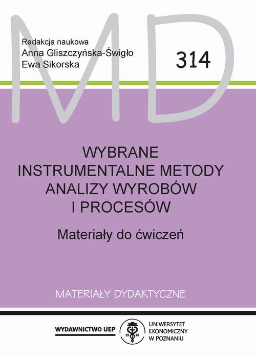 Wybrane instrumentalne metody analizy wyrobów i procesów