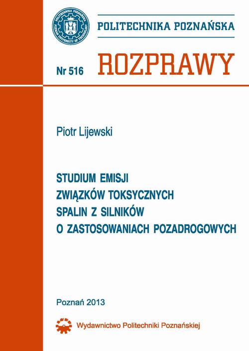 Studium emisji związków toksycznych spalin z silników o zastosowaniach pozadrogowych