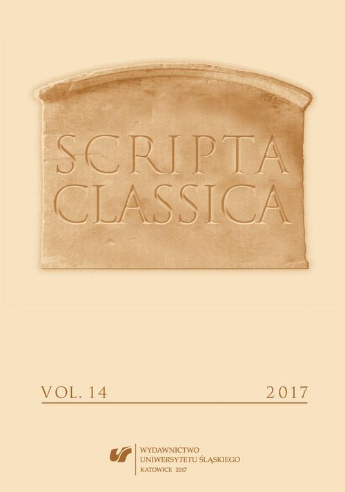 Scripta Classica 2017. Vol. 14
