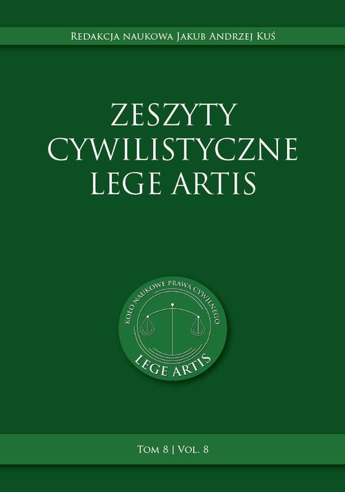 Zeszyty cywilistyczne Lege Artis. Tom 8