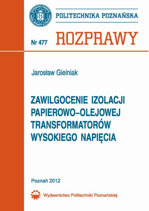 Zawilgocenie izolacji papierowo-olejowej transformatorów wysokiego napięcia