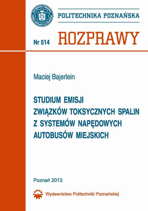 Studium emisji związków toksycznych spalin z systemów napędowych autobusów miejskich