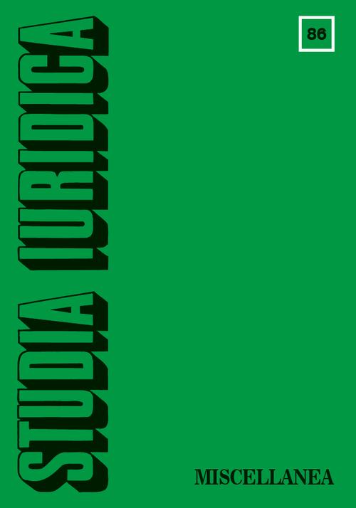 Studia Iuridica, nr 86