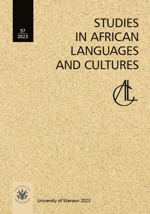 Studies in African Languages and Cultures. Volumen 57 (2023)